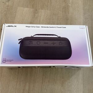 JSAUX Black Travel Case for Nintendo Switch 2
